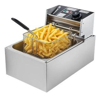 Фритюрниця для смаження у фритюрі 6л 2800Вт Dotvix Electric Fryer D-803 Сіра