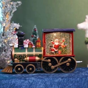 Новогодний ночник Поезд с Сантой XMAS WDL-2110 Разноцветный