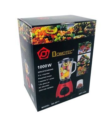 Кухонный блендер Domotec MS 6611 с кофемолкой Серый