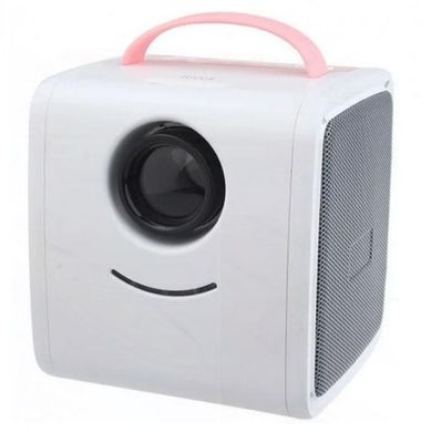 Детский мини проектор KIDS Q2 бело-розовый