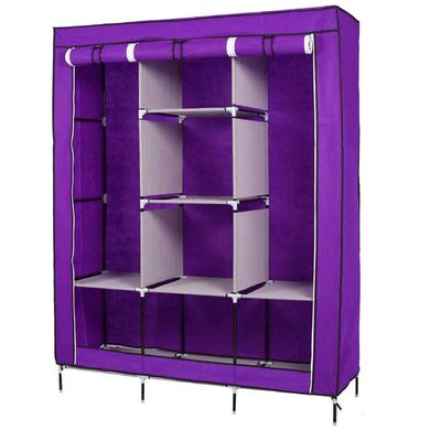Складана тканинна шафа Storage Wardrobe 88130 Фіолетова