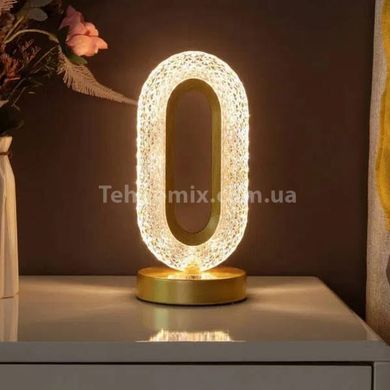 Лампа-нічник кристальна Creative Table Lamp 3 режиму Золото