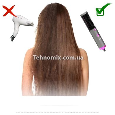 Гребінець-випрямляч для волосся Фен-щітка 3 в 1 для укладання - Ramindong RD-158