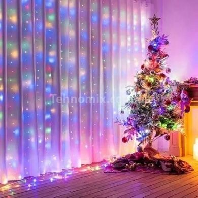 Гірлянда штора світлодіодна 3*2м 400Led MA131multi Мультиколор