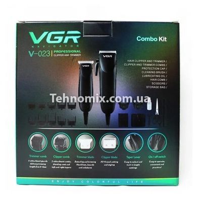 Машинка для стрижки 2 в 1 VGR V-023 10 Вт 12 насадок