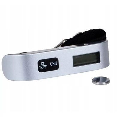 Ваги ручні електронні для багажу з підсвічуванням Electronic Luggage Scale Чорні з сірим