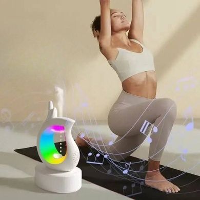 Увлажнитель антигравитация, с подсветкой и колонкой Y-16 Белый