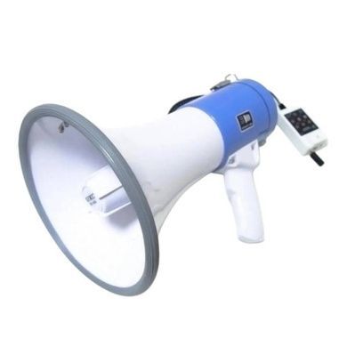 Громкоговоритель рупор 12v UKC MEGAPHONE ER 66 Белый с голубым