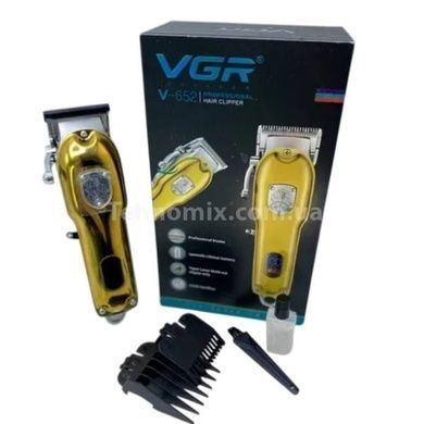 Машинка для стрижки волос аккумуляторная VGR V-652 Золото