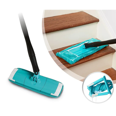 Швабра Dual Track Twist Mop (универсальная для влажной уборки) бирюзовая