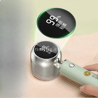 Машинка для видалення катишок з індикатором заряду Lint Remover Зелена