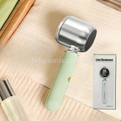 Машинка для видалення катишок з індикатором заряду Lint Remover Зелена