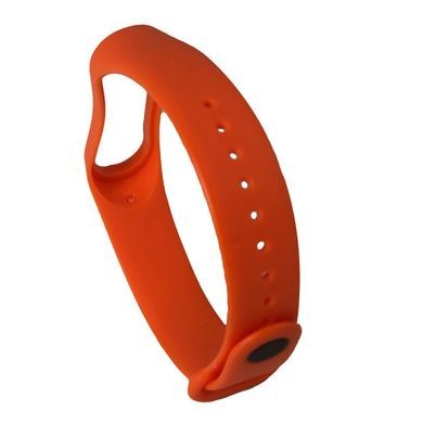 Ремешок силиконовый для Xiaomi Mi Band 3/4 №21 светло-оранжевый