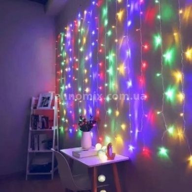 Гірлянда штора світлодіодна 3*2м 400Led MA131multi Мультиколор