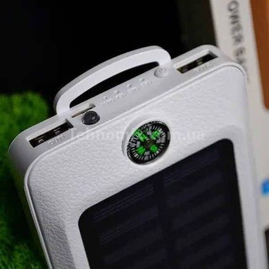 Power bank 50000mAh із сонячною панеллю Viaking N2 Білий