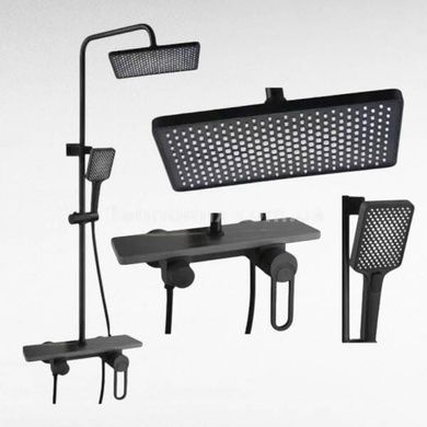 Змішувач для ванної кімнати Shower set AND YLN16001H Чорний