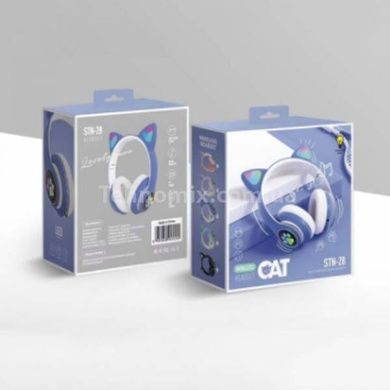 Бездротові навушники Bluetooth з котячими вушками LED CAT EAR P33 Сині