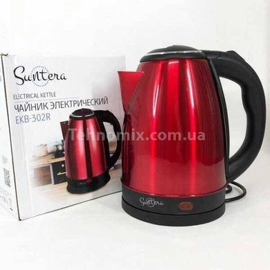 Електрочайник Suntera EKB-326R 1,8 л 1500Вт подвійний корпус (нержавіюча сталь, пластик) Червоний
