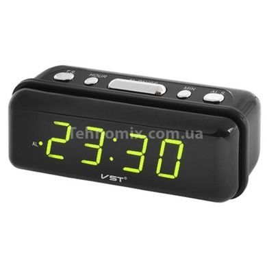 Годинник мережевий VST-738-2 220V Зелений