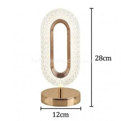 Лампа-ночник кристальная Creative Table Lamp 3 режима Золото