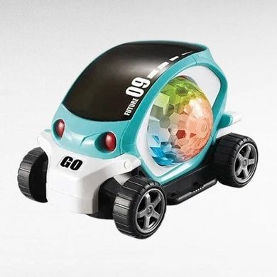 Машинка с подсветкой вращающаяся Toy AND CX-865 Голубая