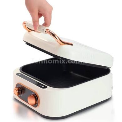 Сковорода-гриль раскладная 2в1 1800Вт 2,5л Hot Pot Grill R.5409 RAF Белая