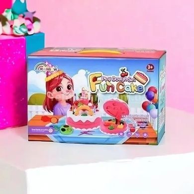 Набір тіста для ліплення 12 кольорів з формами Fun Cake Рожевий