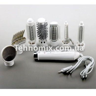 Стайлер для волосся 8 в 1 Gemei GM 4832 - фен щітка