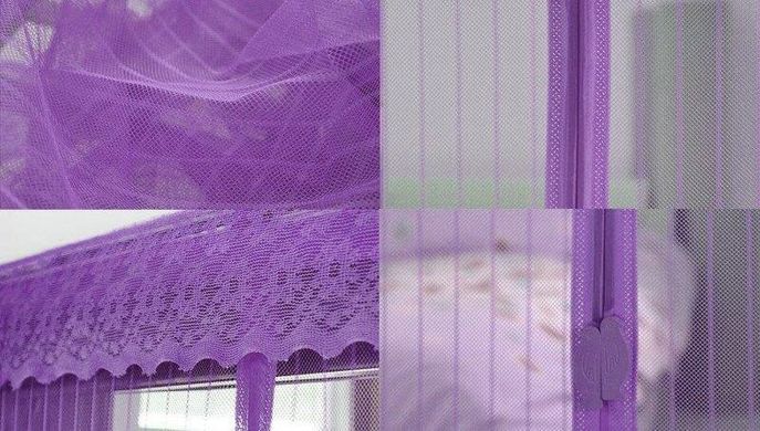 Москітна сітка на магнітах антімоскітна штора на двері Magic Mesh Фіолетова