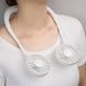 Вентилятор на шею USB Necklace Fan Белый