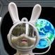 Ночник звездное небо с пультом Заяц Moon Bunny Белый Ночник звездное небо с пультом