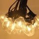Гирлянда в ретро стиле уличная с солнечной панелью 15м/50 LED НА-92 Черная