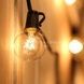 Гирлянда в ретро стиле уличная с солнечной панелью 15м/50 LED НА-92 Черная