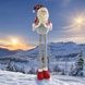 Новогодняя декоративная игрушка Санту Клаус C 67854 52 - 103см телескопические ножки