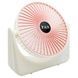 Вентилятор настільний USB FAN S13 похилий Білий з рожевим