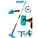 Швабра Dual Track Twist Mop (универсальная для влажной уборки) бирюзовая
