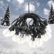 Гирлянда в ретро стиле уличная с солнечной панелью 15м/50 LED НА-92 Черная