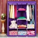 Складана тканинна шафа Storage Wardrobe 88130 Фіолетова