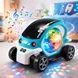 Машинка с подсветкой вращающаяся Toy AND CX-865 Голубая
