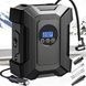 Компрессор портативный автомобильный Air pump AND XL-1024 от прикуривателя 12 В с цифровым дисплеем Черный