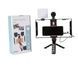 Комплект для відео/фото зйомок з мікрофоном та спалахом для смартфона Video Making Kit AY49X Чорний