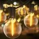 Гирлянда в ретро стиле уличная с солнечной панелью 15м/50 LED НА-92 Черная