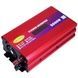 Преобразователь напряжения с 12V/24V&rarr;220V 5000W с дисплеем EYURAN EY-5000W Красный