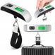 Ваги ручні електронні для багажу з підсвічуванням Electronic Luggage Scale Чорні з сірим