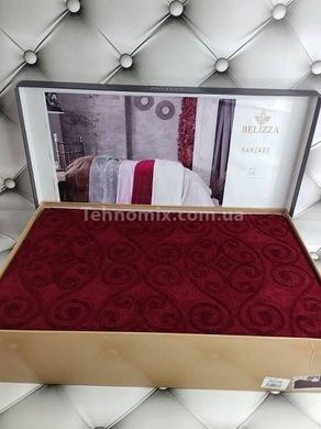 Простирадло Belizza Hanzade bordo 200х220см Велюр