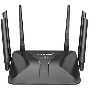 WiFi роутер PIX-LINK LV WR50Q 6 антенн Черный