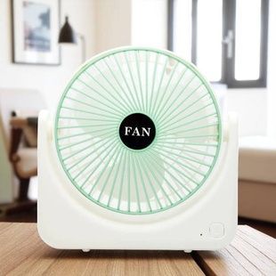 Вентилятор настольный наклонный USB FAN S13 Белый с зеленым
