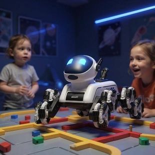 Робот-собака с музыкой, управлением от руки и 8 колесиками Robot Dog