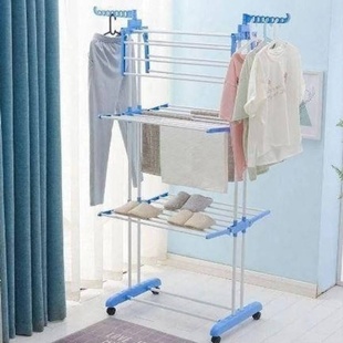 Сушилка для белья Garment rack with wheels № K12-120 Голубой