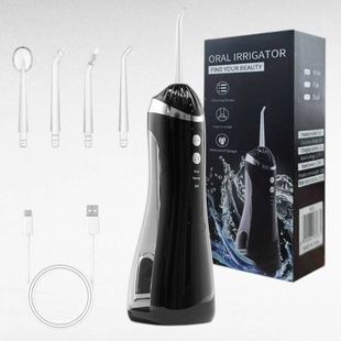 Іригатор портативний акумуляторний для ротової порожнини Floss Чорний